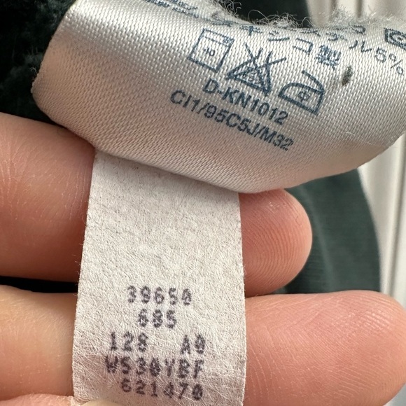 Vintage Sweatshirt Unisex Rose Casual Streetwear 90s Flower Green Oversized - Picture 6 of 7